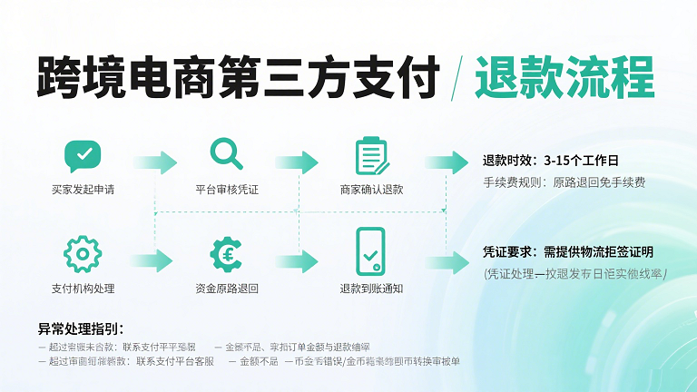 跨境第三方支付退款流程