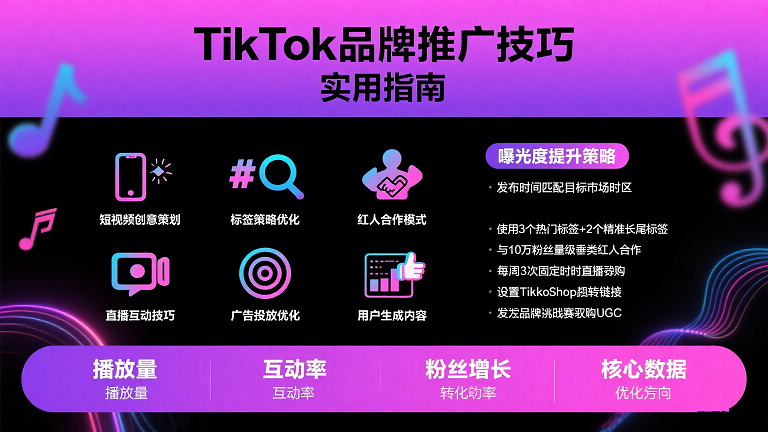 TikTok推广提升品牌曝光度